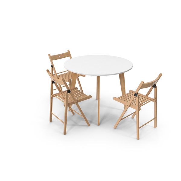 Dining Room Set: Round Kitchen Table With IKEA Terje Chairs PNG & PSD Images Dining Room Set: Round Kitchen Table With IKEA Terje Chairs PNG & PSD Images