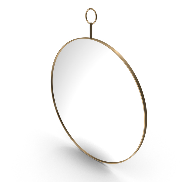 Round Mirror With A Ring In A Metal Frame Bronze PNG & PSD Images Round Mirror With A Ring In A Metal Frame Bronze PNG & PSD Images