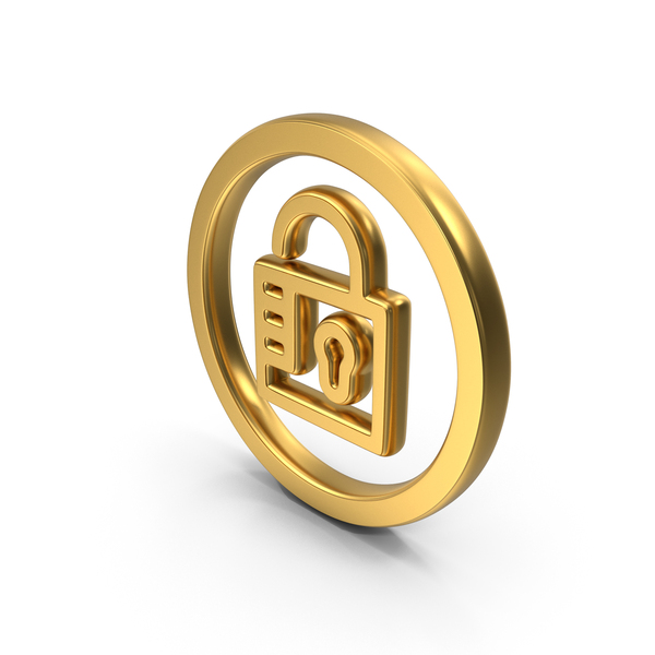 Symbols: Round Open Lock Gold Symbol PNG & PSD Images Symbols: Round Open Lock Gold Symbol PNG & PSD Images