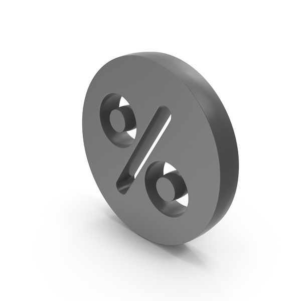 Symbols: Round Percent Loan Symbol PNG & PSD Images