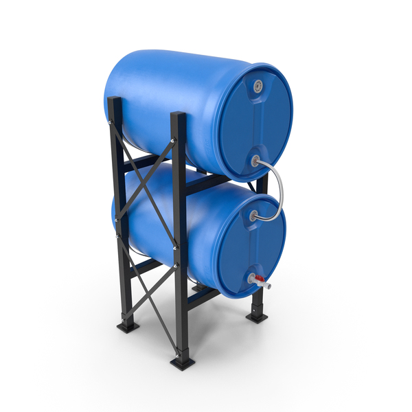 Round Plastic Double Barrel Water Storage PNG & PSD Images Round Plastic Double Barrel Water Storage PNG & PSD Images