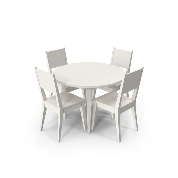 Dining Room: Round Table Set with 4 Seating Arrangement PNG & PSD Images Dining Room: Round Table Set with 4 Seating Arrangement PNG & PSD Images