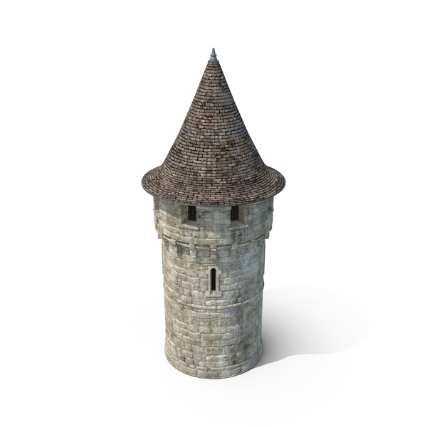 Round Turret with Roof object images available for 