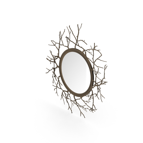 Round Twig Mirror PNG & PSD Images Round Twig Mirror PNG & PSD Images