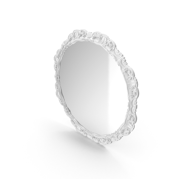 Wall: Round White Baroque Mirror PNG & PSD Images Wall: Round White Baroque Mirror PNG & PSD Images