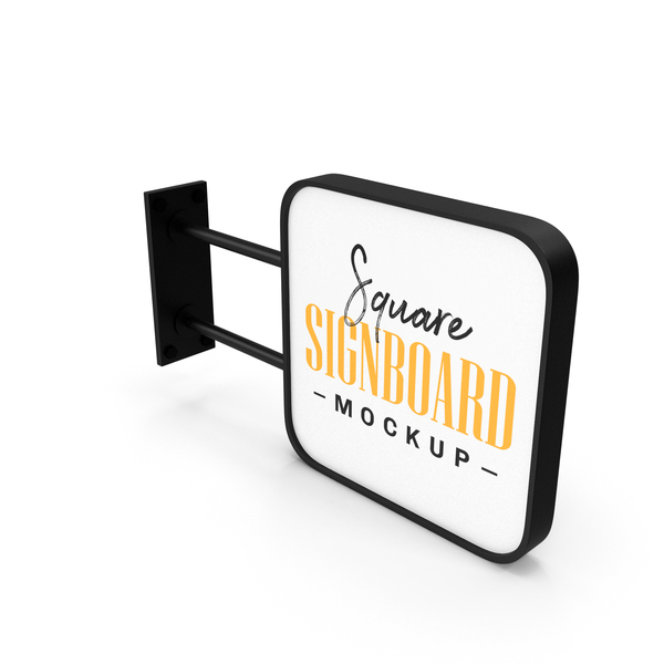 Shop Sign: Rounded Square Signboard PNG & PSD Images Shop Sign: Rounded Square Signboard PNG & PSD Images