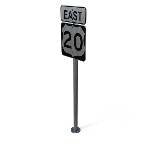 Signage: Route Highway Sign PNG & PSD Images