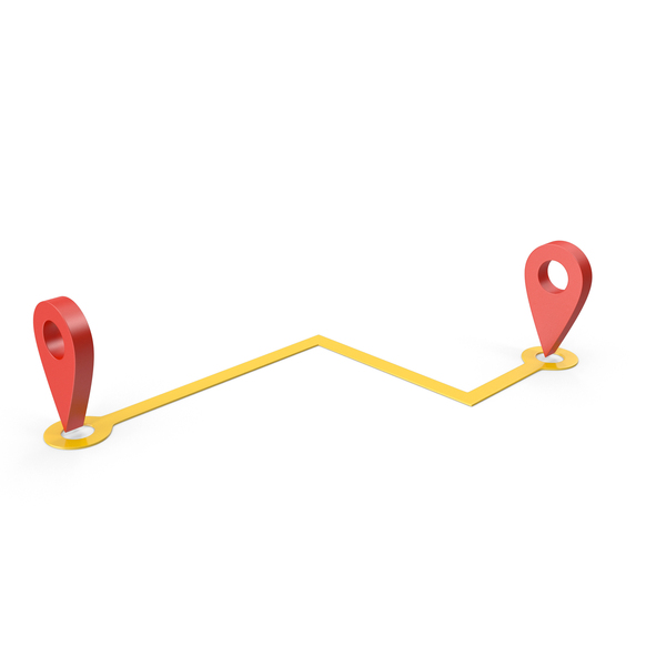 Pin: Route Yellow Marker PNG & PSD Images