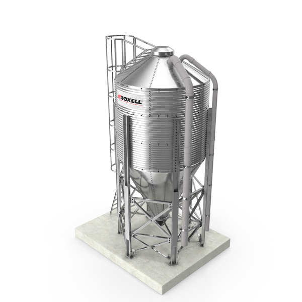 Water Tank: Roxell Galvanized Feed Storage Bin PNG & PSD Images