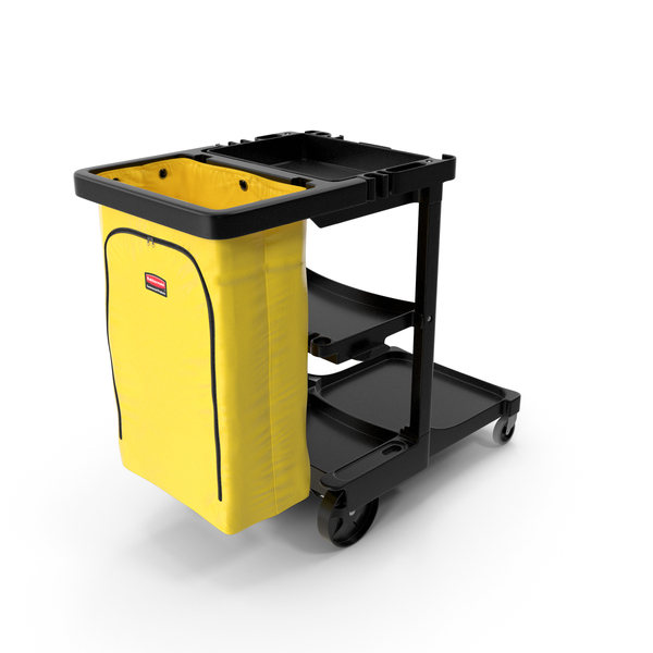 Rubbermaid Multi Shelf Cleaning Cart PNG & PSD Images
