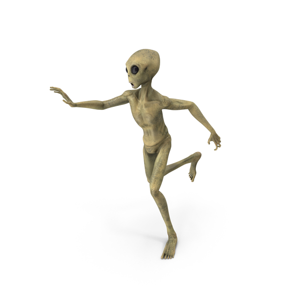 Running Humanoid Alien PNG & PSD Images