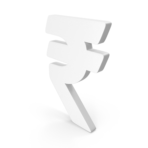 Rupee currency symbol White PNG & PSD Images