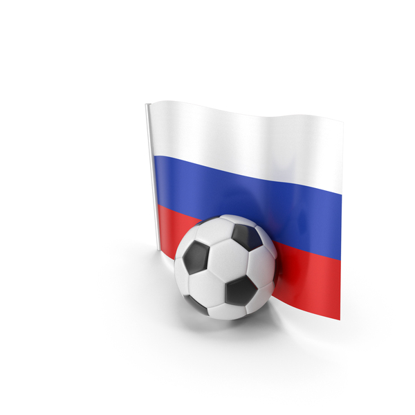 Russia Flag With Foot Ball PNG & PSD Images