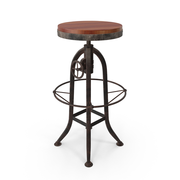 Rusted Industrial Bar Stool PNG & PSD Images Rusted Industrial Bar Stool PNG & PSD Images