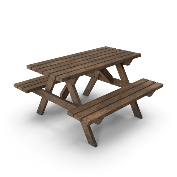 Rustic Oak Dirty Picnic Table PNG & PSD Images Rustic Oak Dirty Picnic Table PNG & PSD Images