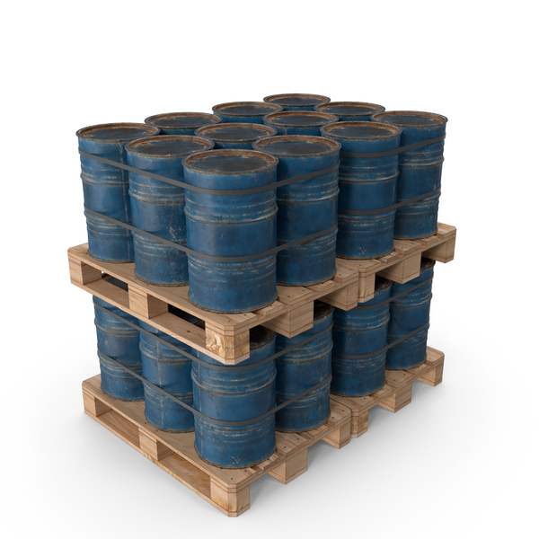 Barrel: Rusty Blue Barrels On Wooden Pallet PNG & PSD Images Barrel: Rusty Blue Barrels On Wooden Pallet PNG & PSD Images