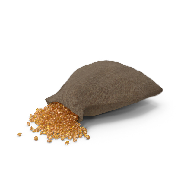 Sack with small amber gems PNG & PSD Images Sack with small amber gems PNG & PSD Images