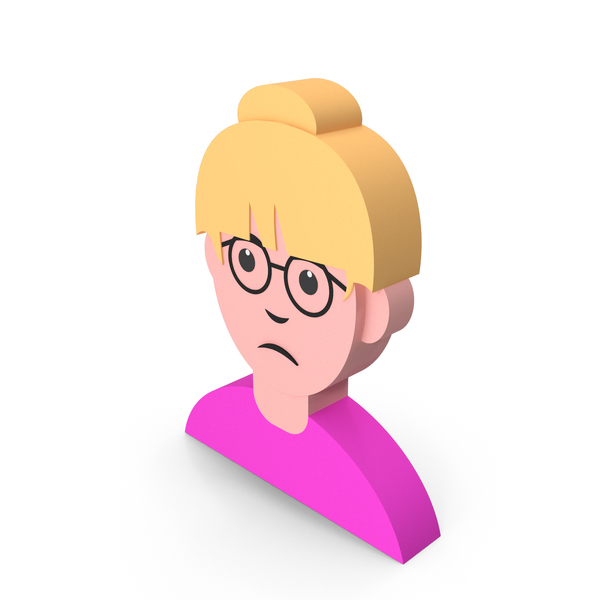 Computer: Sad Woman Icon PNG & PSD Images