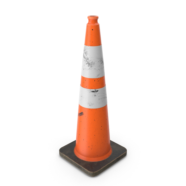 Safety Cone 36 Inch Dirty PNG Images & PSDs for Download | PixelSquid ...