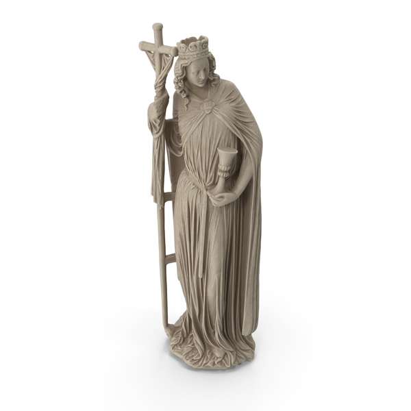 Woman: Saint With a Cross Statue PNG & PSD Images Woman: Saint With a Cross Statue PNG & PSD Images