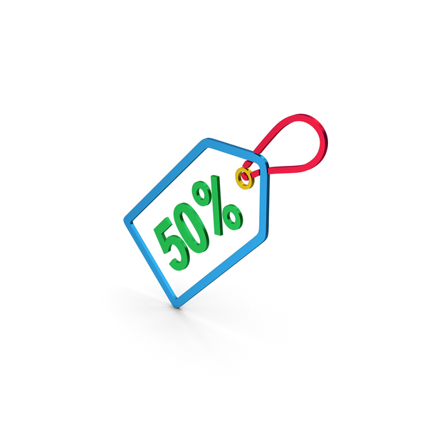 Logo: Sale Label Colored Metallic PNG & PSD Images