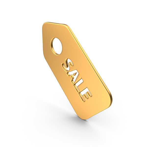 Price Tag: Sale Sticker Symbol Gold PNG & PSD Images