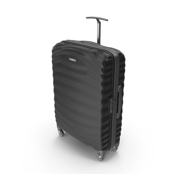 Rolling Suitcase: Samsonite Lite-shock Black PNG & PSD Images Rolling Suitcase: Samsonite Lite-shock Black PNG & PSD Images