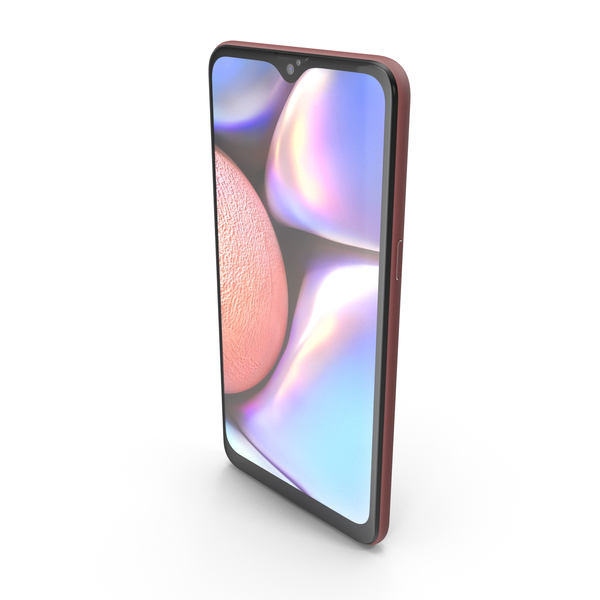 Smartphone: Samsung Galaxy A10s Red PNG & PSD Images