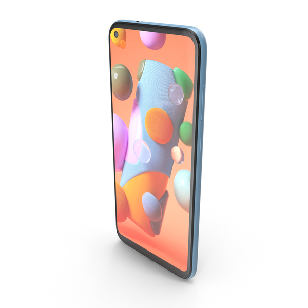 Smartphone: Samsung Galaxy A11 Blue PNG & PSD Images