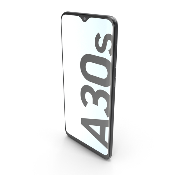 Smartphone: Samsung Galaxy A30s Prism Crush Black PNG & PSD Images