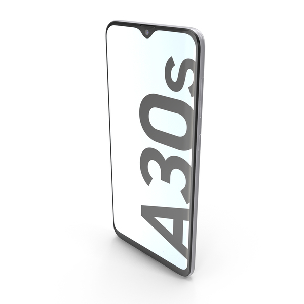 Smartphone: Samsung Galaxy A30s Prism Crush White PNG & PSD Images