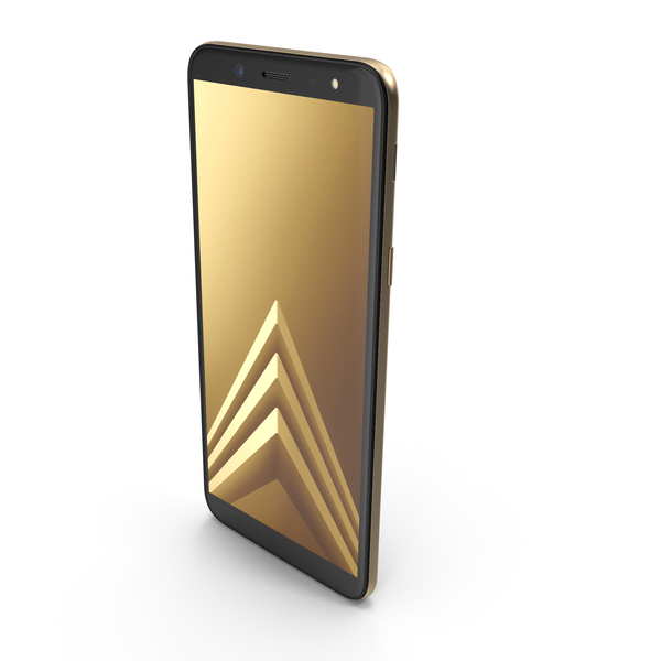 Smartphone: Samsung Galaxy A6 2018 Gold PNG & PSD Images Smartphone: Samsung Galaxy A6 2018 Gold PNG & PSD Images