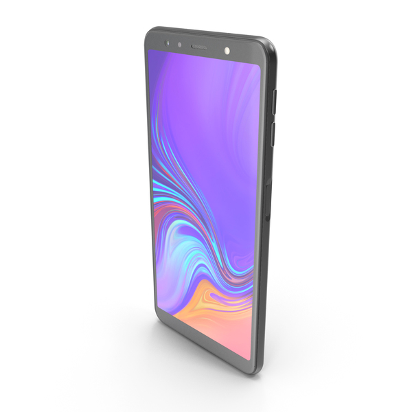 Smartphone: Samsung Galaxy A7 (2018) Black PNG & PSD Images Smartphone: Samsung Galaxy A7 (2018) Black PNG & PSD Images