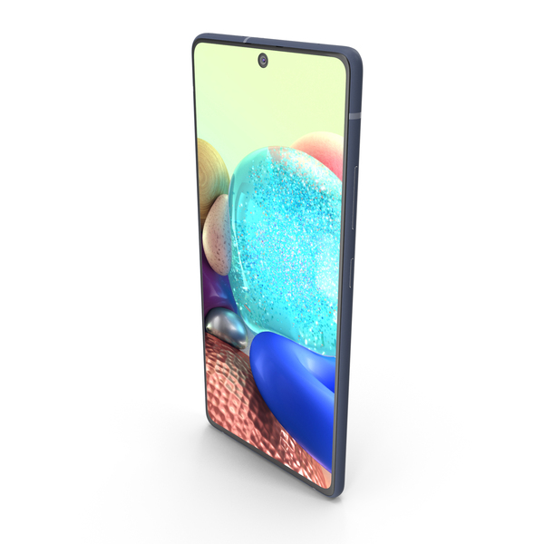 Smartphone: Samsung Galaxy A71 5G Blue PNG & PSD Images