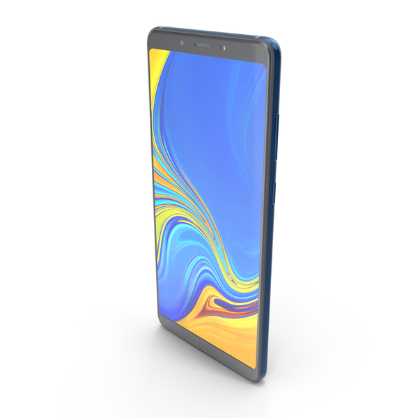 Smartphone: Samsung Galaxy A9 (2018) Lemonade Blue PNG & PSD Images Smartphone: Samsung Galaxy A9 (2018) Lemonade Blue PNG & PSD Images