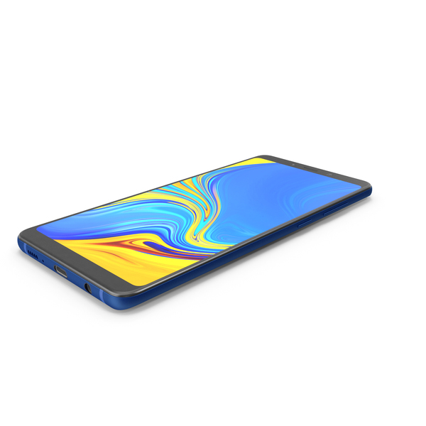 Smartphone: Samsung GALAXY A9 Blue 2018-2019 PNG & PSD Images