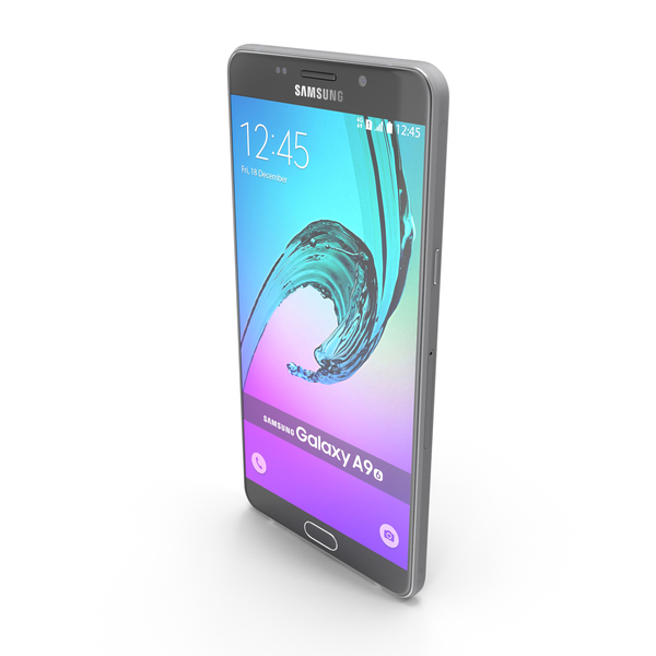 Smartphone: Samsung galaxy A9 Pro Midnight Black PNG & PSD Images