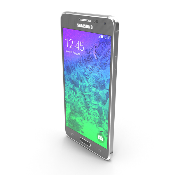 Smartphone: Samsung Galaxy Alpha Black PNG & PSD Images