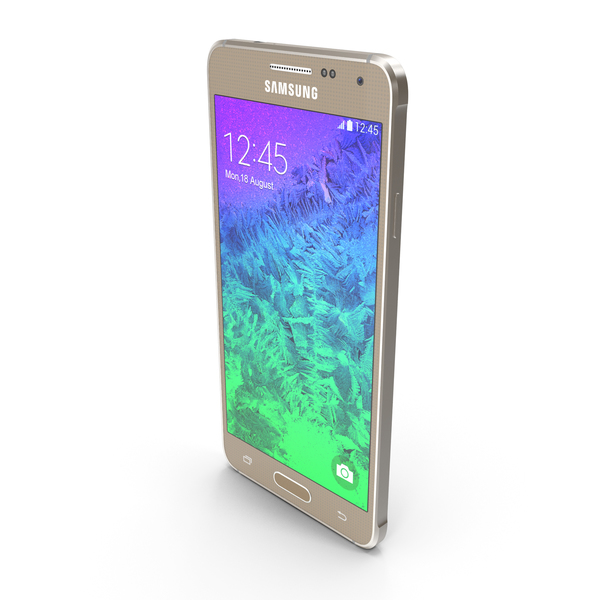 Smartphone: Samsung Galaxy Alpha Gold PNG & PSD Images