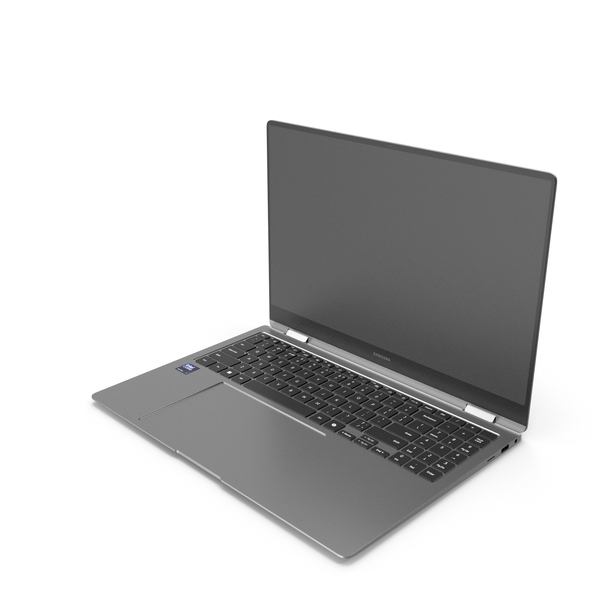 Laptop: Samsung Galaxy Book5 Pro360 Intel7 Silver PNG & PSD Images