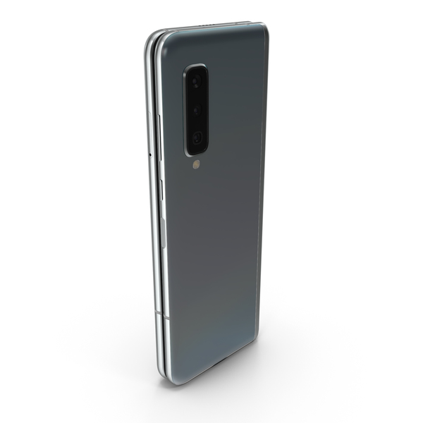 Smartphone: Samsung Galaxy Fold Silver Folded PNG & PSD Images Smartphone: Samsung Galaxy Fold Silver Folded PNG & PSD Images