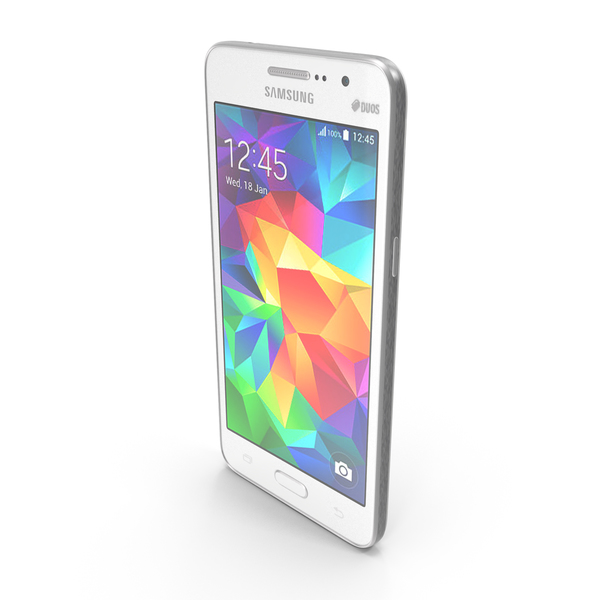Smartphone: Samsung Galaxy Grand Prime White PNG & PSD Images Smartphone: Samsung Galaxy Grand Prime White PNG & PSD Images