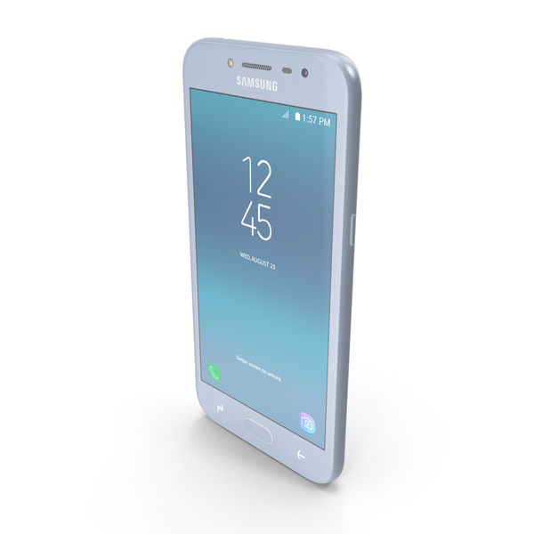 Smartphone: Samsung Galaxy J2 Pro (2018) Blue PNG & PSD Images