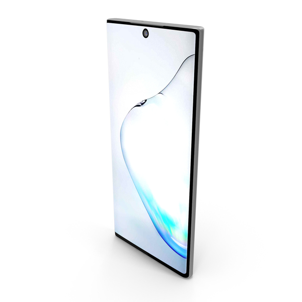 Smartphone: Samsung Galaxy Note 10 Aura Black PNG & PSD Images