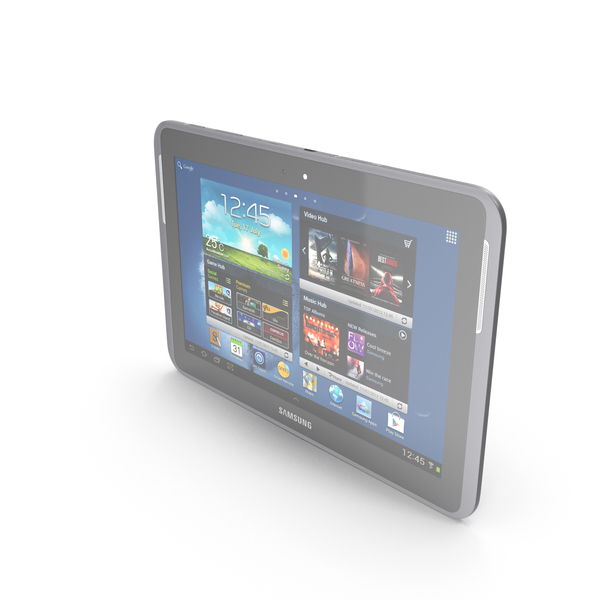 Tablet Computer: Samsung Galaxy Note LTE 10.1 N8020 Gray PNG & PSD Images
