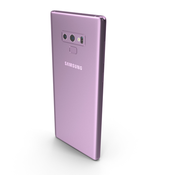 Smartphone: Samsung Galaxy Note9 Lavender Purple PNG & PSD Images