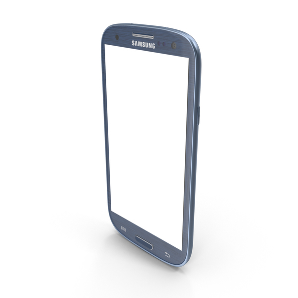 Samsung Galaxy S III Blue PNG & PSD Images