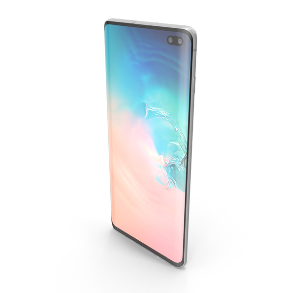 Smartphone: Samsung Galaxy S10 Plus Ceramic White PNG & PSD Images Smartphone: Samsung Galaxy S10 Plus Ceramic White PNG & PSD Images
