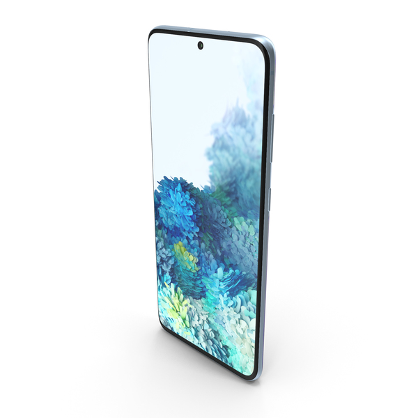 Smartphone: Samsung Galaxy S20 (5G) Cloud Blue PNG & PSD Images Smartphone: Samsung Galaxy S20 (5G) Cloud Blue PNG & PSD Images