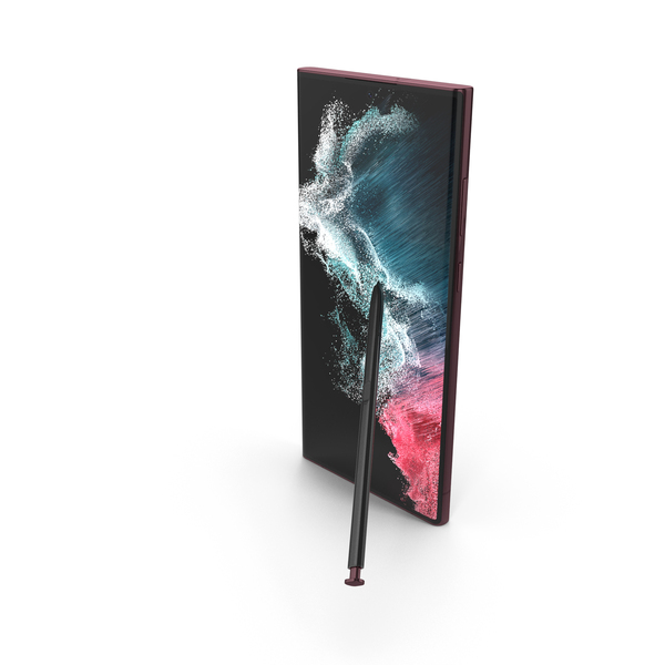 Phone: Samsung Galaxy S22 Ultra Burgundy PNG & PSD Images Phone: Samsung Galaxy S22 Ultra Burgundy PNG & PSD Images